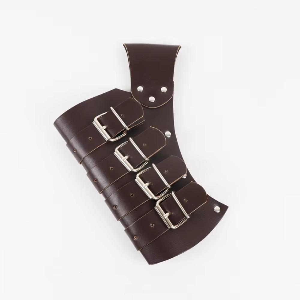 Durable With Sword Frog Medieval Sword Holder PU Leather Cosplay Knight Sheath Scabbard Sword Strap коричневый