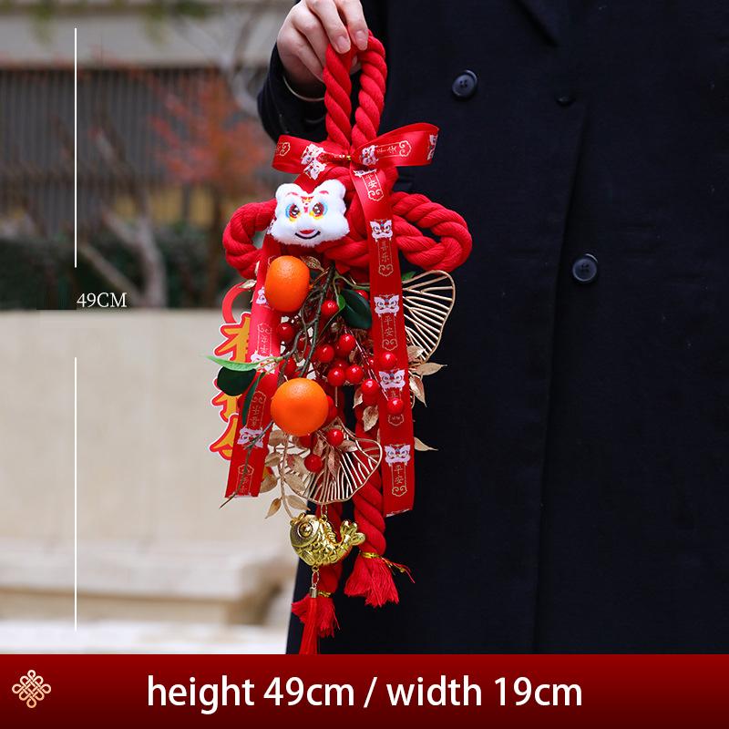 Chinese New Year Hanging Pendant Door Wall Feng Shui Ornaments Spring Festival Decor Hanging Knot Tassel Pendant Diy Material