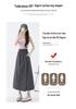 2026 Japanischer Stil Damen High Waist Eis Seide Cargohosenrock - Sommer Schlankmachend Locker Weiter Bein