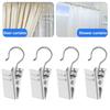 Stainless Steel Curtain Clips with Hook Sturdy and Durable Window Curtain Hook Clips Home Window Curtain Decor Accessories