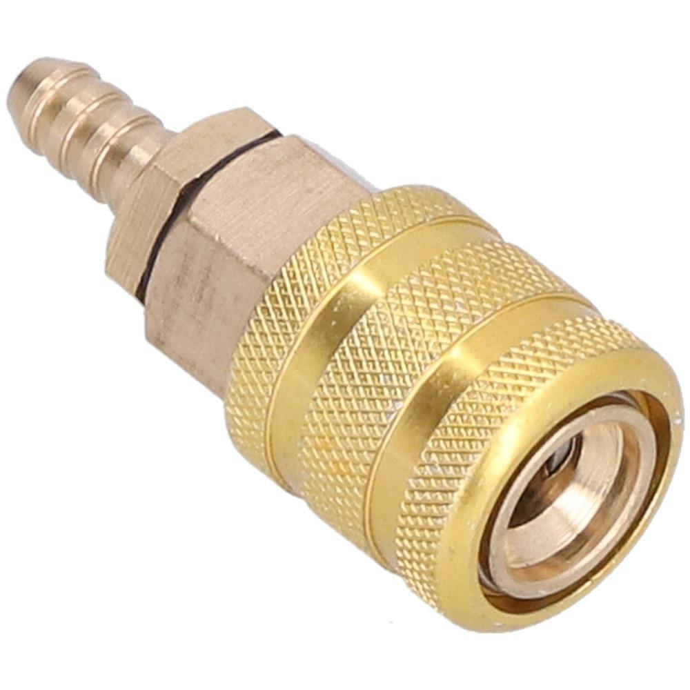 6.5mm Barb Connector Air Pump Chuck Copper Quick Connect Adapter Small Air Tool Line Assembly