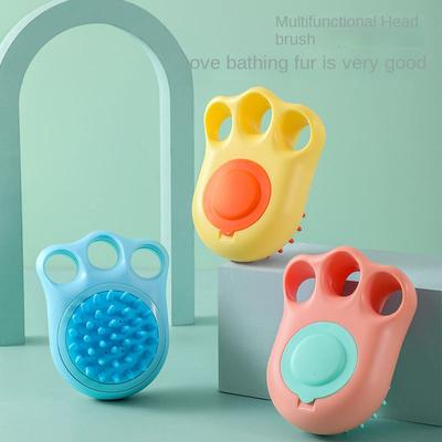 Koupelnové štěně Velký pes Kočka Koupel Masážní rukavice Kartáč Měkký Bezpečný Silikon Pet Příslušenství pro Psy Kočky Nástroje Pet Šampon Kartáč