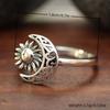 Vintage Simple Moon Sun Ring for Women Creative Delicate Antique CopperColor Party Holiday Jewelry Accessories