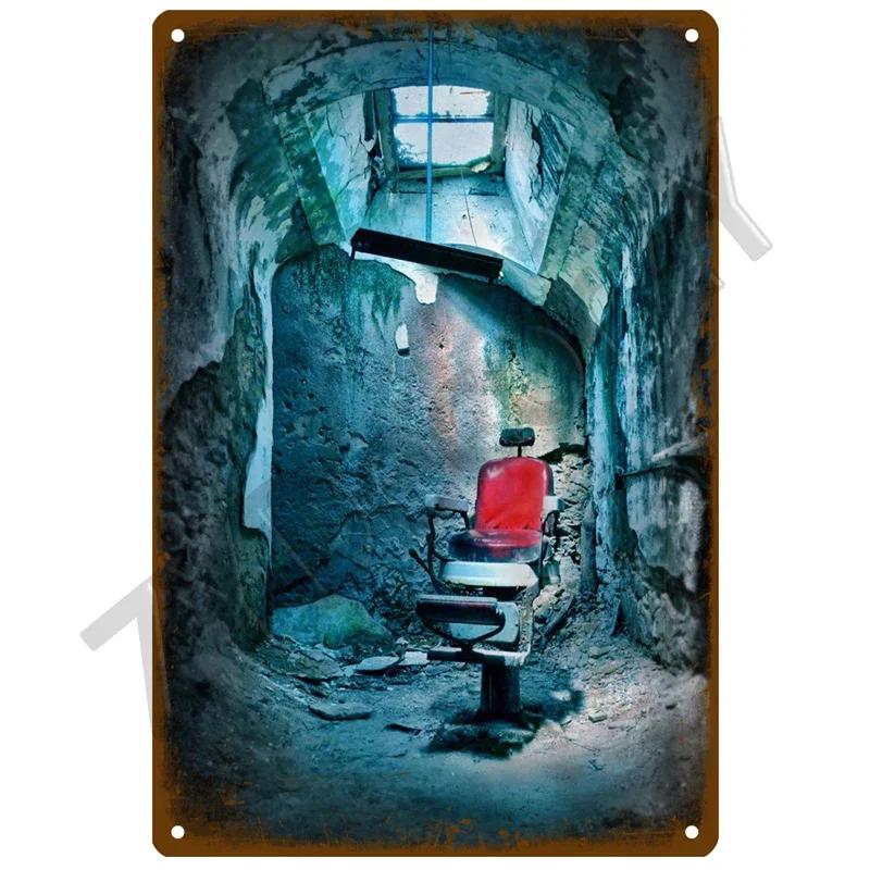 1pc Vintage BARBER SHOP Metal Sign Poster Cafe Bar Pub Tin Sign Plaque Retro Haircut and Shave Beard Sign Home Decor 8x12 Inch