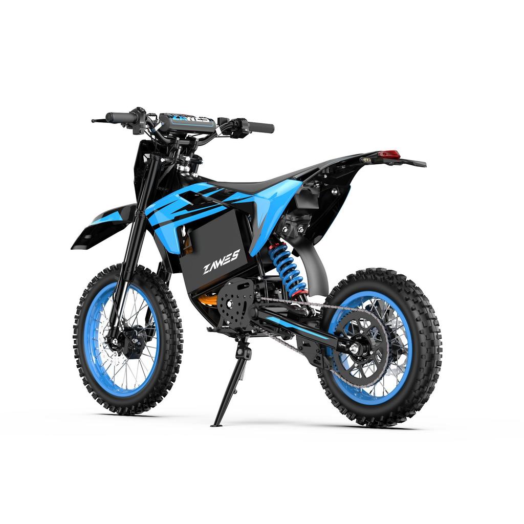 ZAWES S3 City Commuting Electric Motorcycle 2000W Motor 60V23.4Ah Battery Adult Electric Motorcycle Front Wheel 14 Inches, Rear Wheel 12 Inches