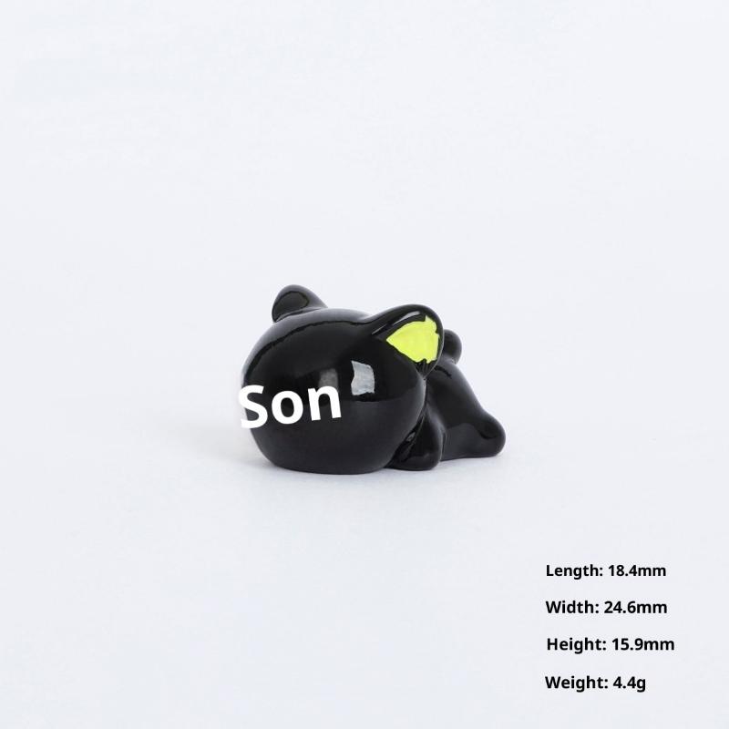 

1/5 шт. Мультяшный котенок Настольный Декор Комнаты Милый 3D Черные Кошки Фигурка Миниатюрный Микро Пейзаж Смоляные Украшения Декор Дома
