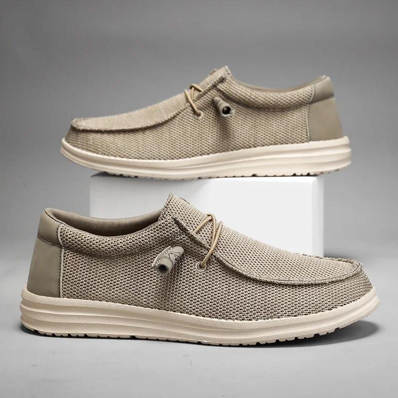 Fashion Men Casual Shoes Denim Canvas Shoes Breathable Men Walking Flat Outdoor Large Size 50 Light Men's Loafers Zapatillas Hombre Male