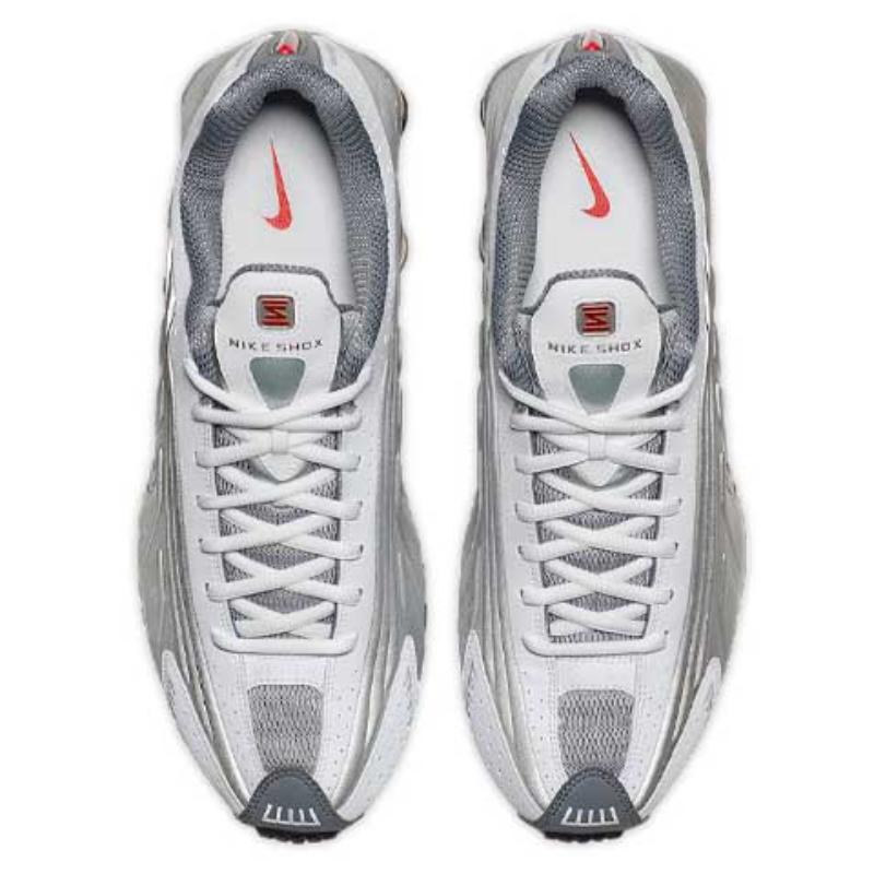 Nike Shox R4 Metallic Silver Comet Red 2018 Sneakers BV1111-100