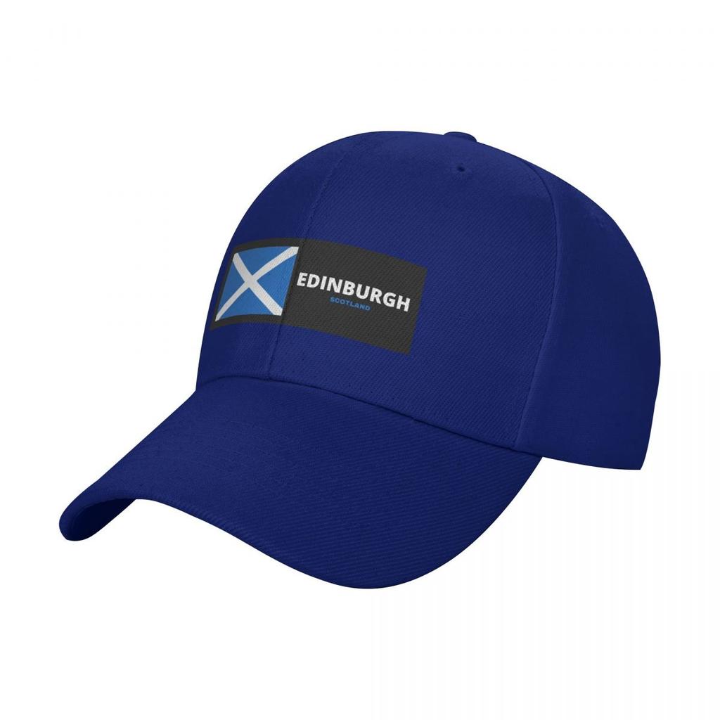 Edinburgh City with Scottish Flag Baseball Cap Anime Hat Uv Protection Solar Hat Golf Hat Genuine Women's Hats Men's