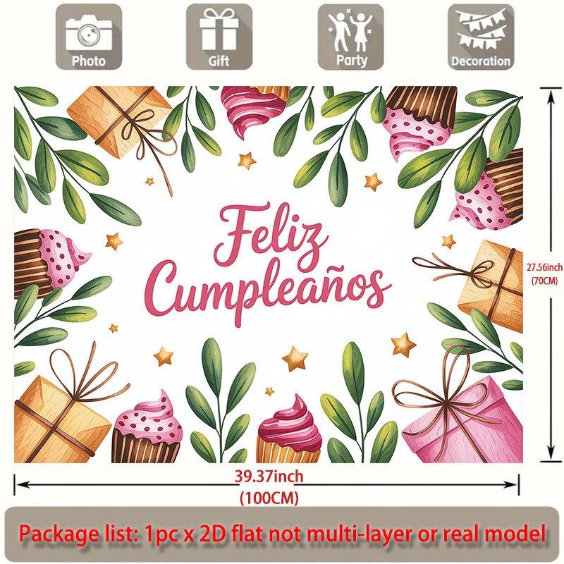 Party Backdrop Flat Feliz Cumpleaos Events Wedding Coming Ceremony Four Season Event Backdrop Decoration Front Door Decor Celebrations