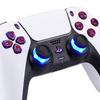 This is not a but an eXtremeRate PS5 controller and with a DTF V3 LED kit in Scarlet featuring multicolored illumination for the share and home face