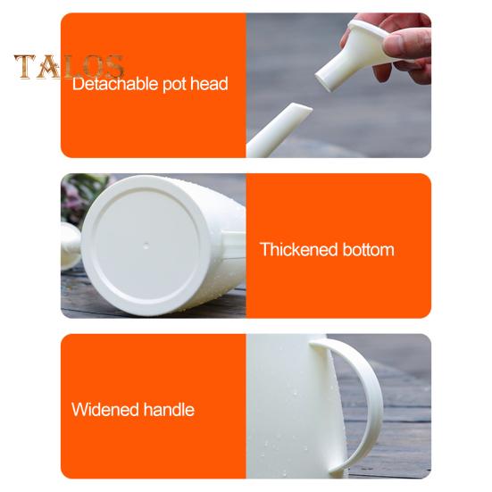 1,8 l Gießkanne mit langem Ausguss, Gartenkrug mit Sprinklerrose, leichte Gießkanne aus Kunststoff für Zimmerpflanzen, Pflanzen im Freien