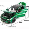 1/24 Scale M8 Toy Car, Alloy Diecast Race Collectible Pull Back Model Car with Sound and Light Toy Vehicle for Boys Gift