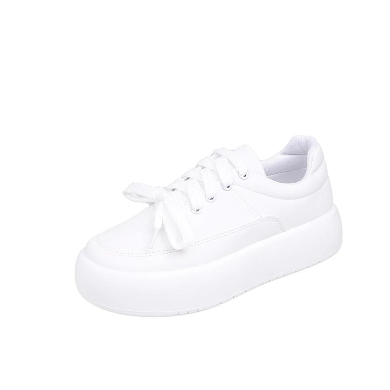 Yeni İlkbahar Sonbahar Günlük Moda Platform Taban Yükseltilmiş Kadın Spor Ayakkabıları Kaymaz Rahat Vulkanize Ayakkabılar HAYIR:M-1010