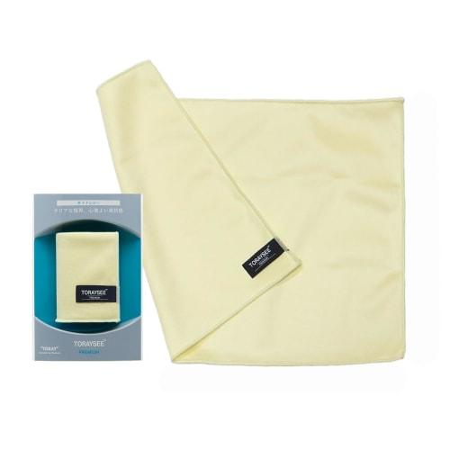 Toray (TORAY) Toraysee Cleaning Cloth, Thick, Absorbent, Quick-Drying, for Eyeglasses, LCD, and Smartphone Cleaning, 28cm x 19cm, Made in Japan, Yello