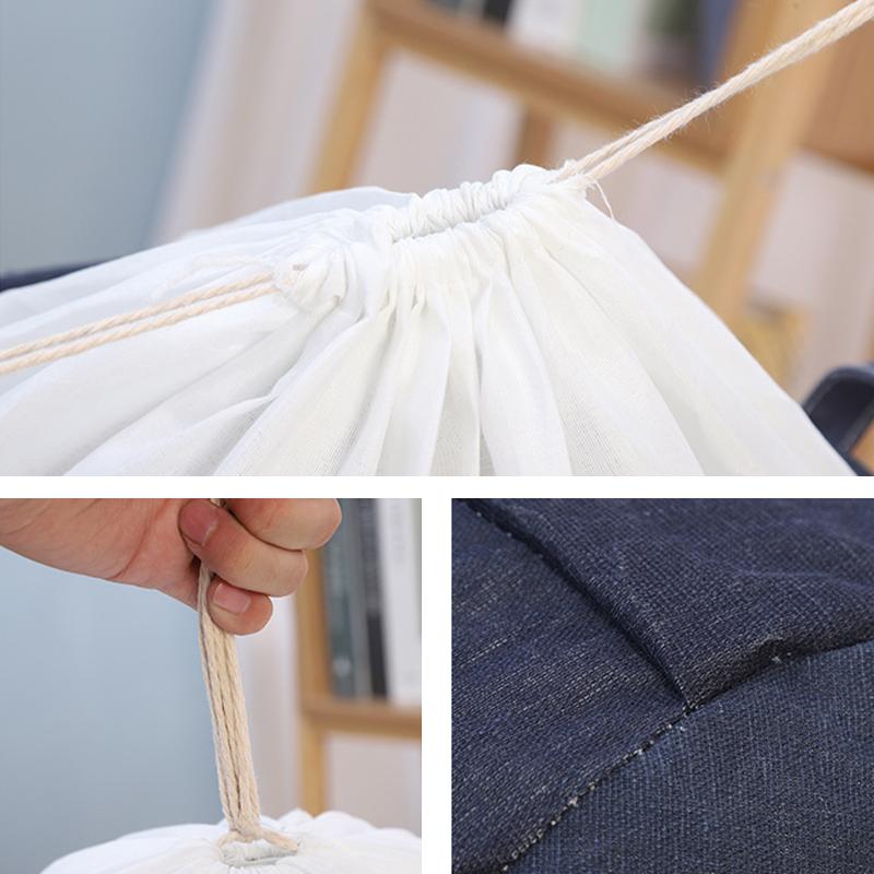 Haushalt Faltbarer Kordelzug Wäschekorb Großes Fassungsvermögen Canvas Wasserdicht Kleideraufbewahrungskorb Kinder Spielzeug Organizer