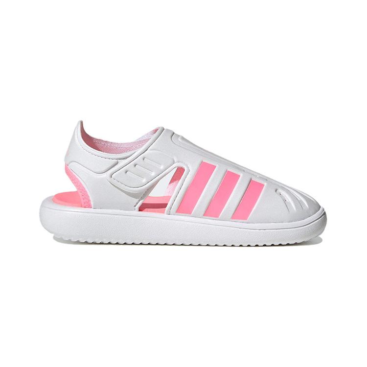 New Adidas Water Sandal Anti-Slip And Wear-Resistant Lightweight Children's Sandals White Pink Children Aged 3-7 Years Old H06320