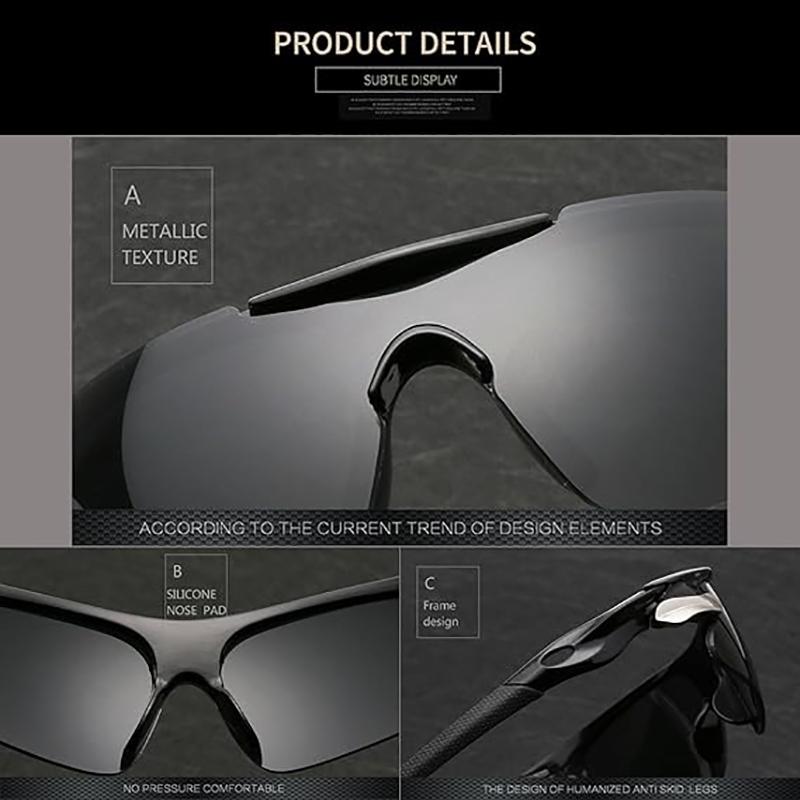 Cycling Glasses Sunglasses for Men Women Sport Riding Lens Outdoor Sunglasses Bicycle Windproof Night Vision Glasses Sport Eyewear