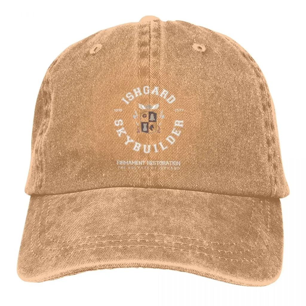 Skybuilders Ishgard Restoration Baseball Cap Men Cowboy Hats Women Visor Protection Snapback Final Fantasy Cid Game Caps