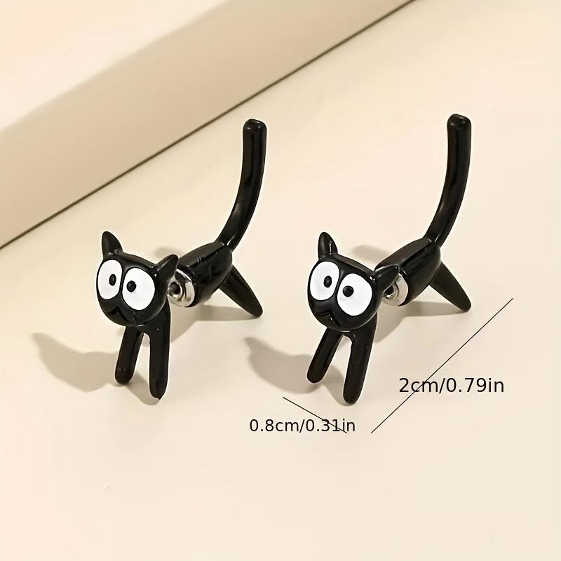 Cute Cat Stud Earrings, Personality Trend, Niche Earrings, Independent Station Platform Earrings