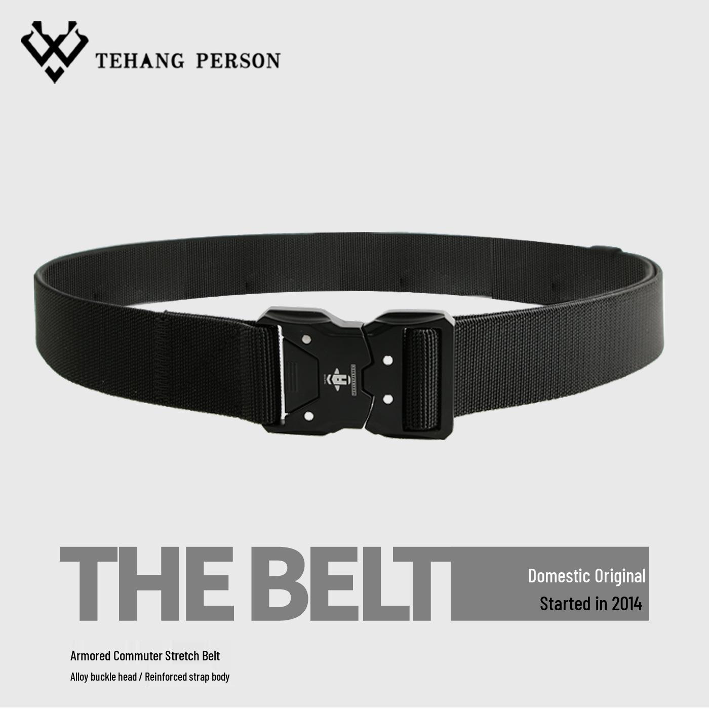 Men s Nylon Tactical Quick-Release Belt for Outdoor Sports & Workwear