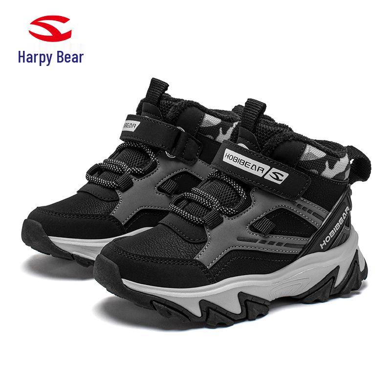 

Кеды зимние высокие на шнуровке для мальчиков Habi Bear с флисовой подкладкой - Теплые, Легкие, Уличные ботинки до щиколотки 29