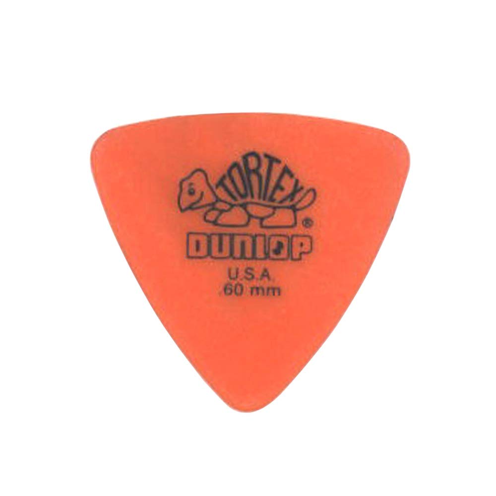 Guitar Picks, JIM DUNLOP, Tortex Triangle Orange, 12-Pack