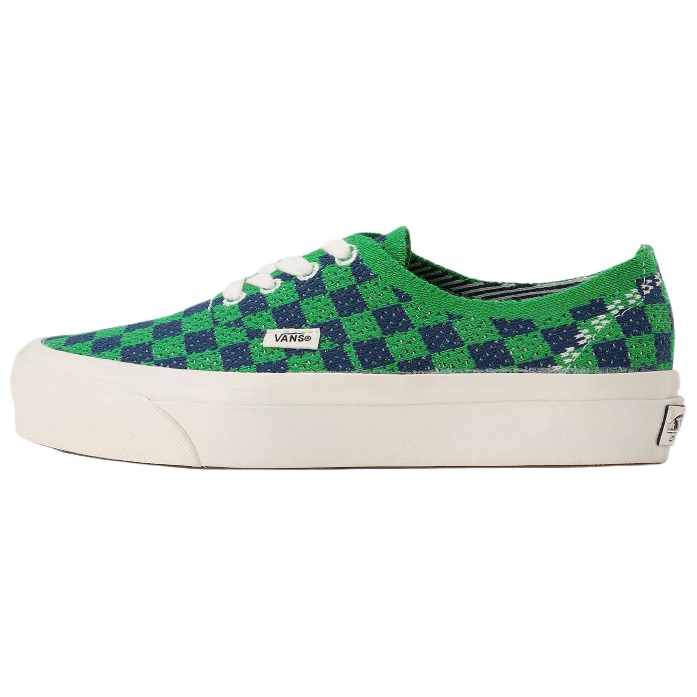 Vans LX Authentic 44 EK Punk Check Green Navy Unisex Sneakers VN000EJC5W3 37