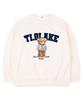 TI.GLAKE New York Hoodie Oversized Sweatshirt Cream