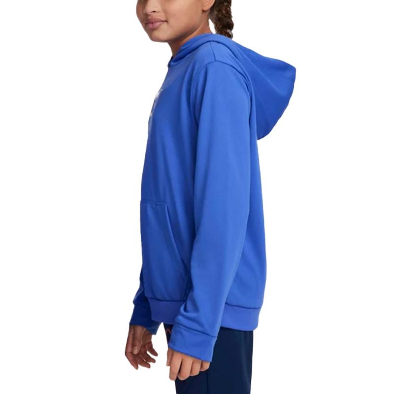 Nike CR7 Series Letter Football Drop Shoulder Hoodie Long Sleeve Kids Hoodies Medium-Blue White DV3121-432