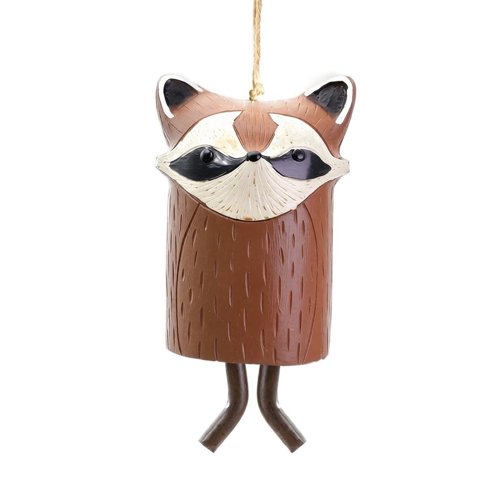 Ceramic Wind Hanging Ornament Animal Shaped Bell for Indoor Outdoor Garden Home Decor Porch Patio