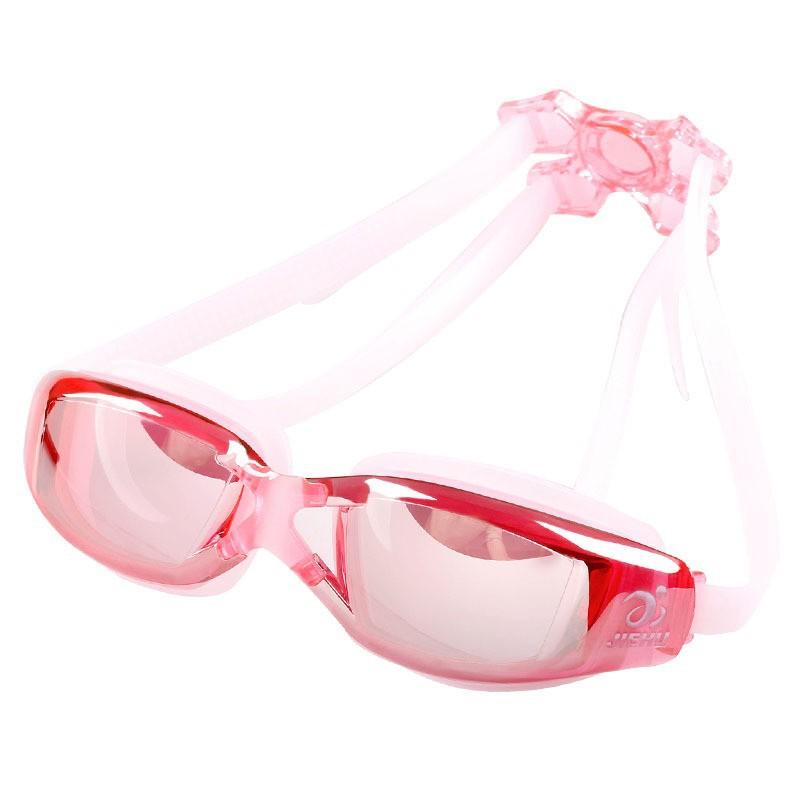 Jiehu swimming goggles, anti-fog, high-definition, non-irritating to the eyes, prescription swimming goggles for men and women, swimming equipment 150Degree Electroplating