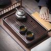 Elegant Solid Wood Tea Tray with Water Management