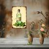 [2D Flat] 1pc Vintage Peppermint Essential Oil Tin Painting - Rust-Proof & Weatherproof Metal Wall Art, 20.32x30.48 cm, Antique