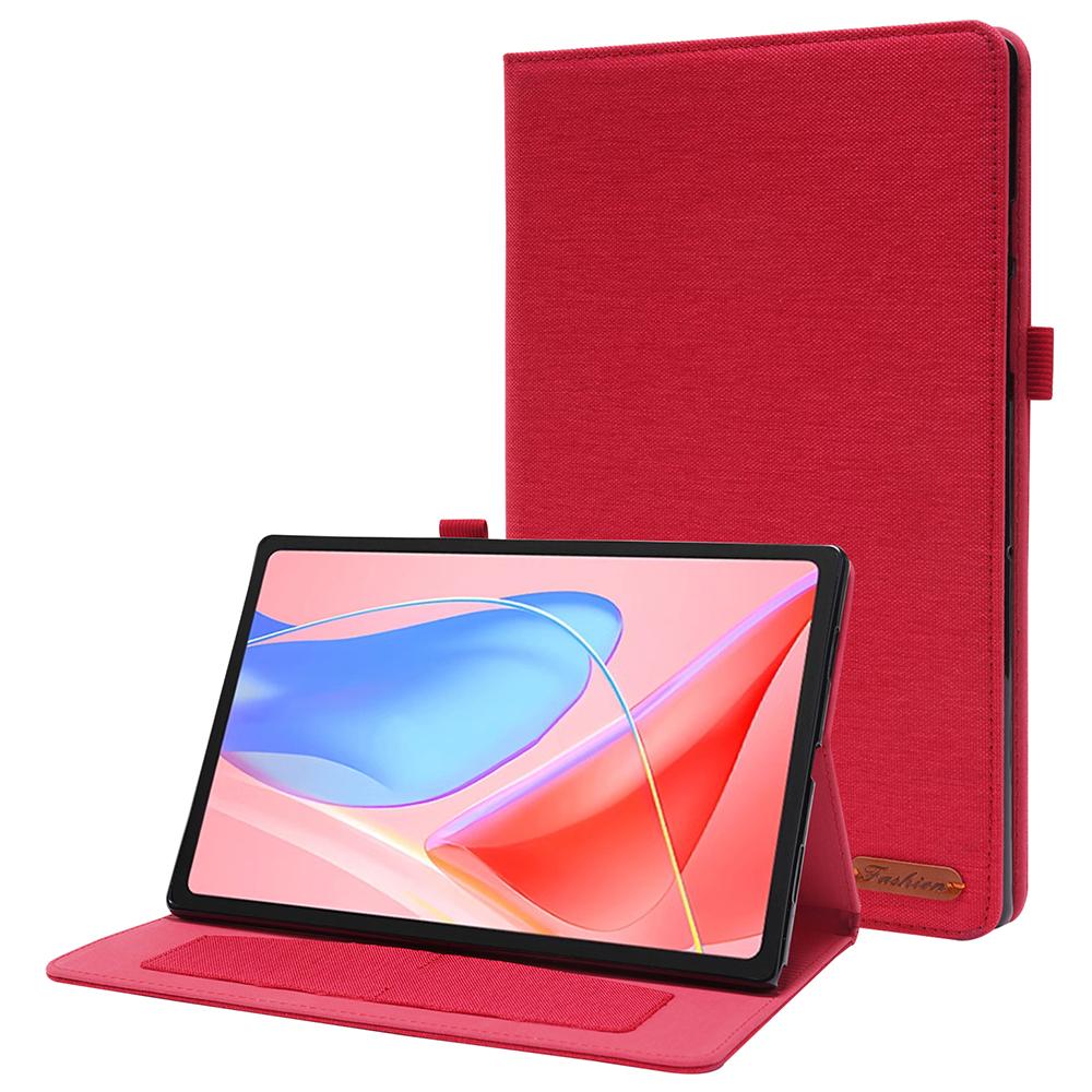 Pro Lenovo Tab 10.1 (2025) TB-311XU/Tab TB311FU Kožené pouzdro Držák na karty Látková textura Stojan na tablet Kryt