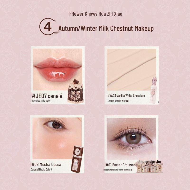 Flower Knows Makeup Set: Blush, Lip Glaze, Concealer, Eyeshadow - Perfect New Year Gift for Her