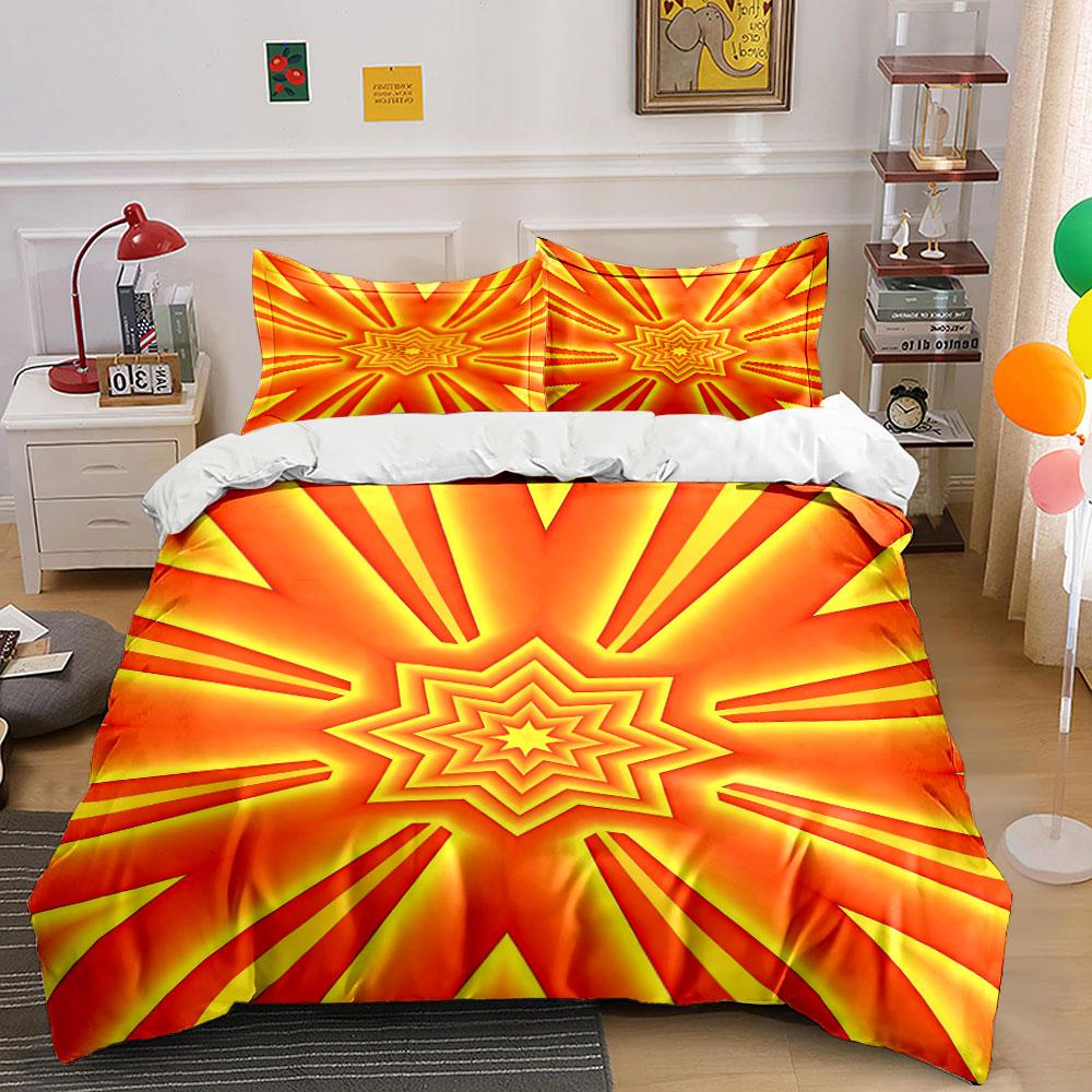 

Radiating yellow starburst pattern. Bedding sets Duvet cover sets Duvet covers Pillowcases(1 * Duvet Cover 2 * Pillowcases, without duvet insert) 135x200cm