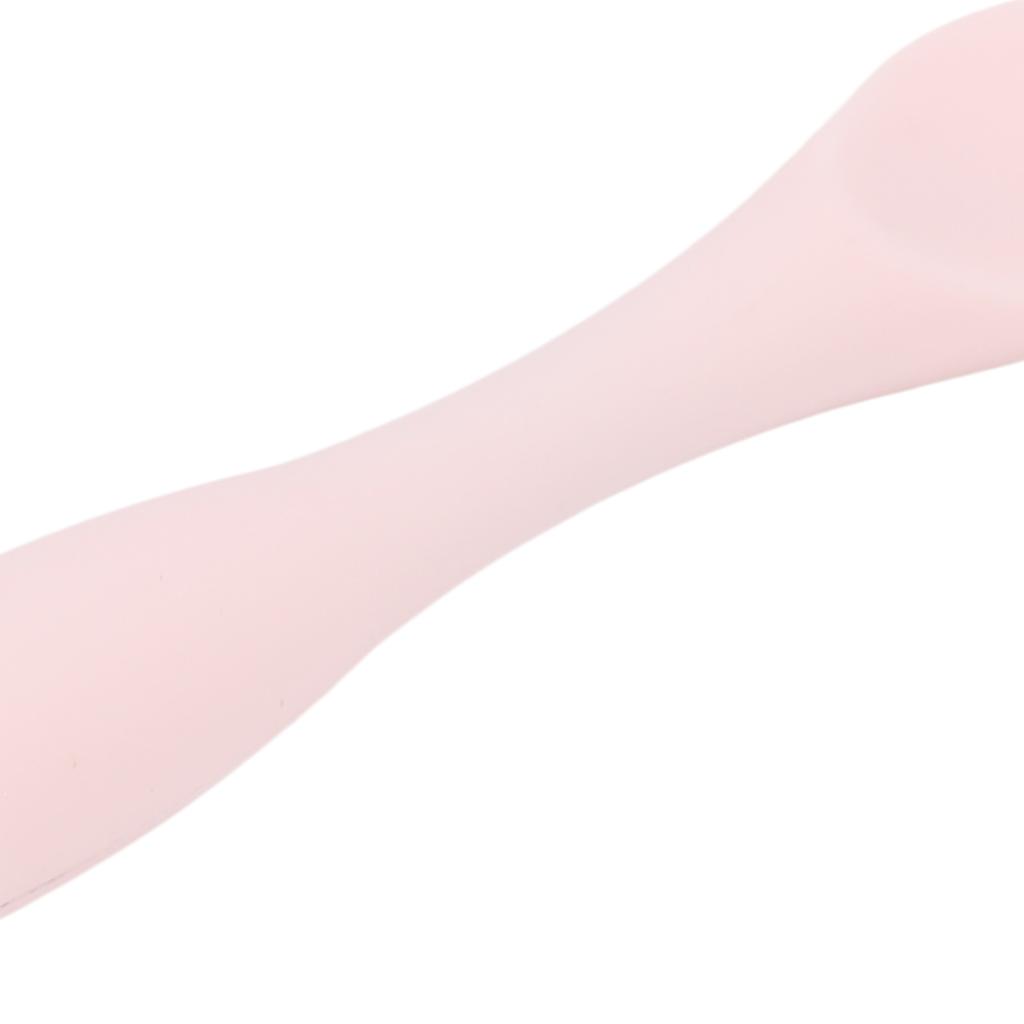2pcs Eye Cream Applicator Stick Double Headed Silicone Jadestone Wrinkles Remove Eye Massage Tool Pink