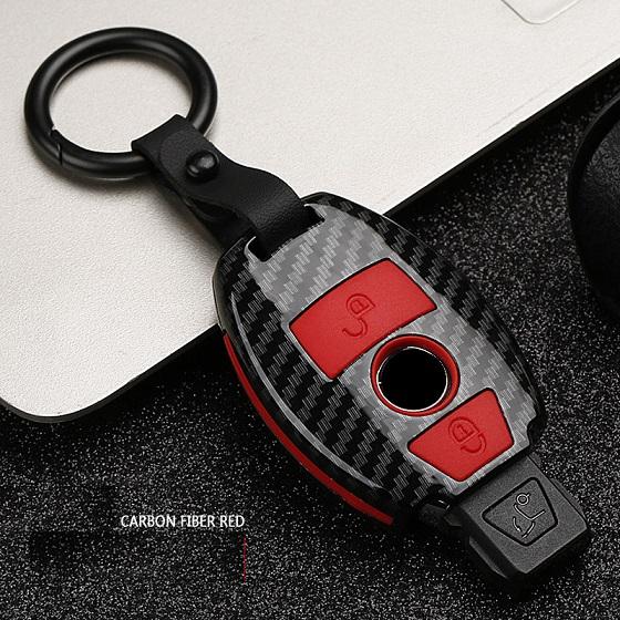 ABS Carbon Fiber Car Remote  Key Case Cover for Mercedes Benz A B R G Class GLK GLA W204 W251 W463 W176