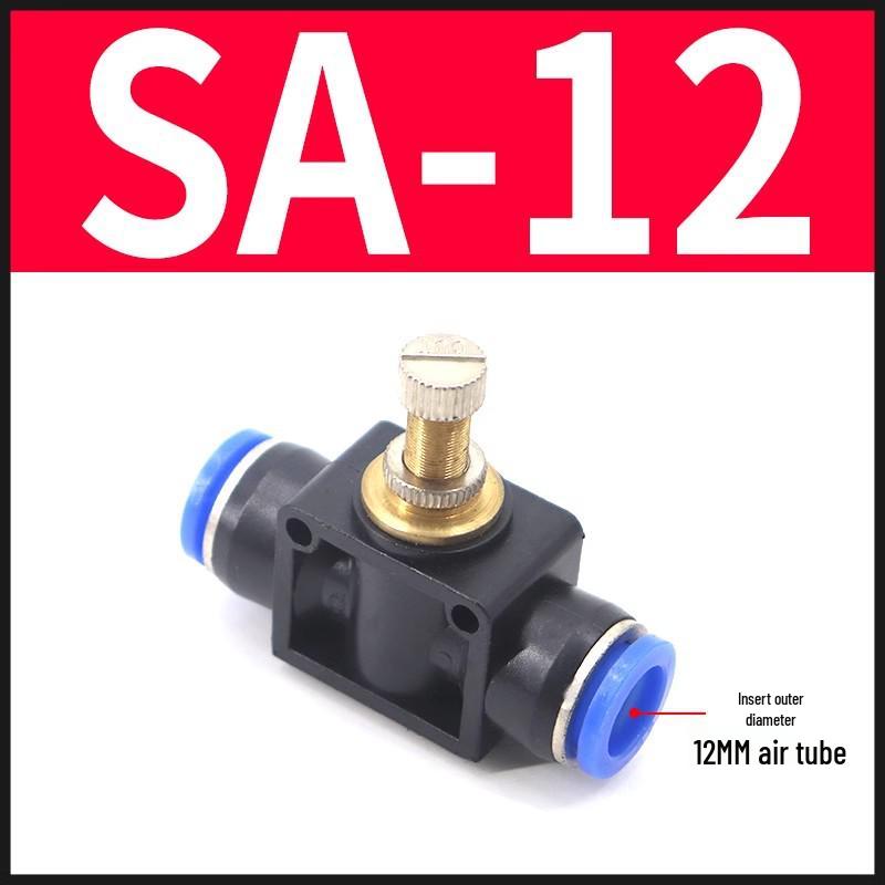 Pneumatic SA4/6/8/10 Pipe One-Way Throttle Valve Air Hose Connector