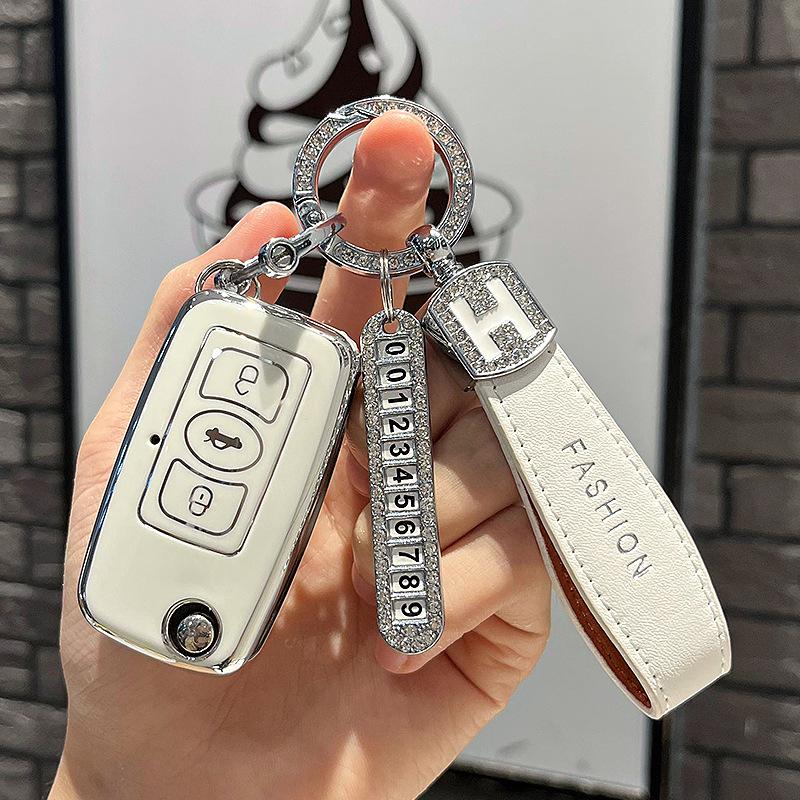 Tpu Car Remote Key Case Cover Protect Shell Fob For Great Wall Voleex C30 C20 C20R Ling Ao 3 Buttons Folding Accessories