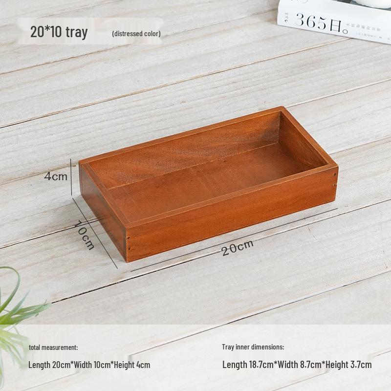 Japanese Style Wooden Desktop Storage Box - Nine Grid Organizer for Bedroom Entryway