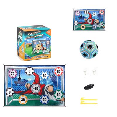 Soccer Training Mat For Children Including Detachable Adhesive Spheres And Goal Practice