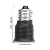 6 Pcs Black/White E12 To E14 Adapter Screw in Bulb Converter Durable Light Bulb Adapter  Bedrooms