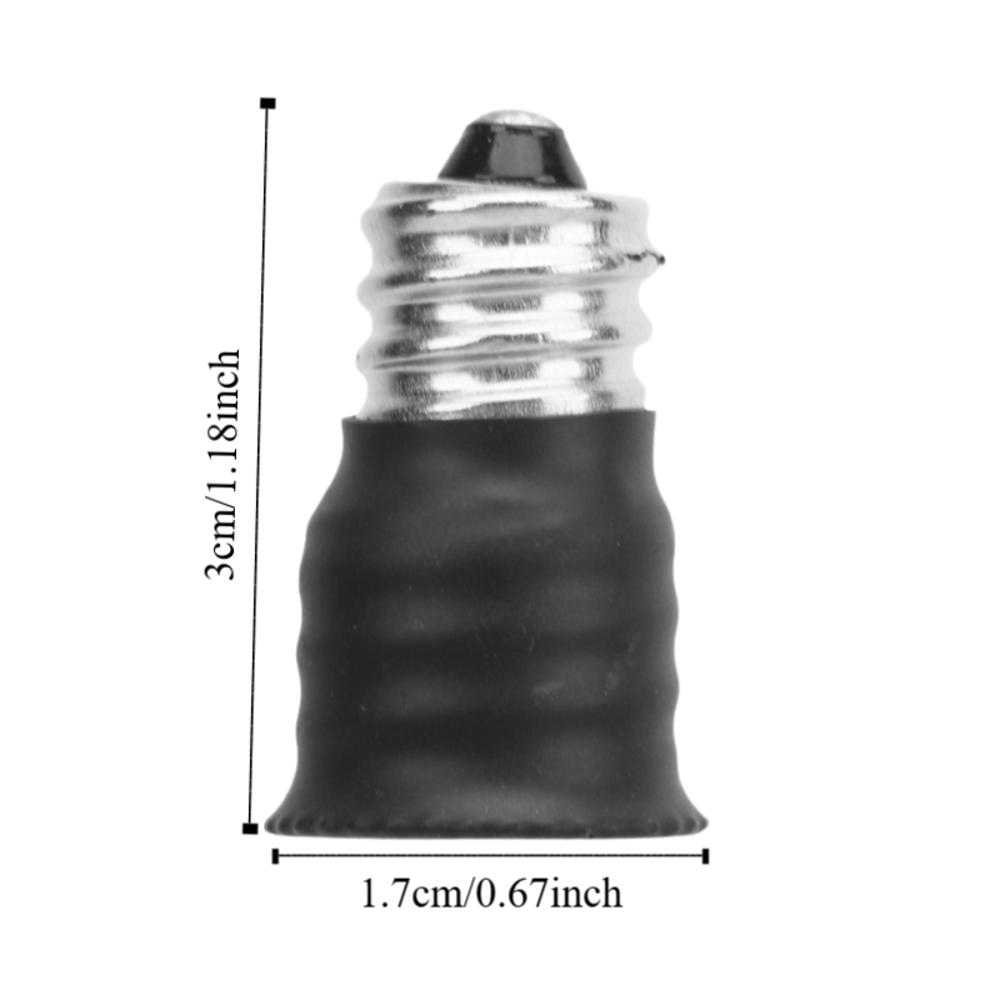 6 Pcs Black/White E12 To E14 Adapter Screw in Bulb Converter Durable Light Bulb Adapter  Bedrooms