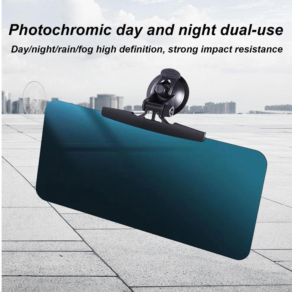 Car Visor Extender HD Anti-glare Sun Blocker 180Degree Rotation Anti-UV Sunshade Adhesive Suction Cup Sun Visor Car Accessories