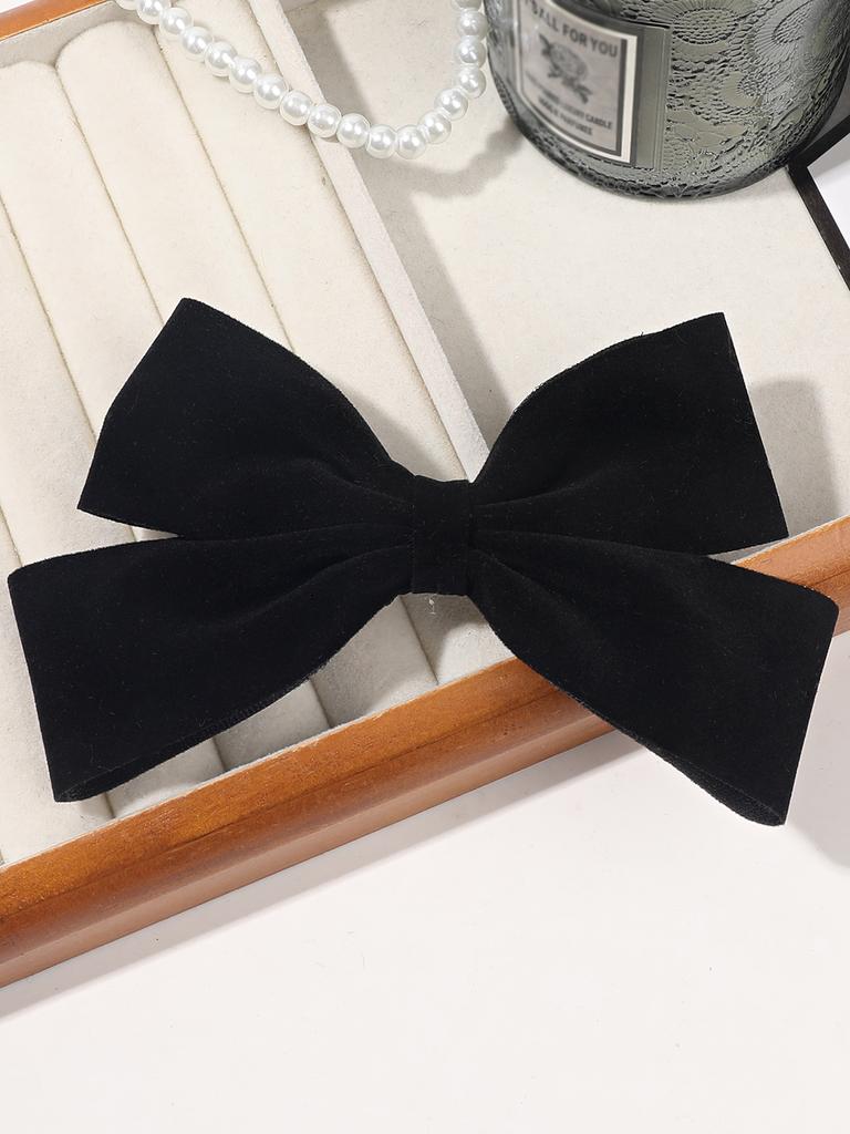 1PCS Velvet Hair Bows Hair Ribbon Clips Hair Accessories for Women Girls Toddlers Kids Baby