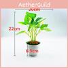 Artificial Epipremnum Aureum Perilla Frutescens Potted Plant For Decor Indoor