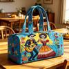 Gesteppte Reisetasche Damen Mode Print Yoga Fitnessstudio Handtasche Wochenendausflüge