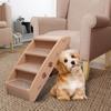 Foldable Dog Stairs - vidaXL - Brown - 62x40x49.5 Cm - Max Load 75 Kg - Non-slip